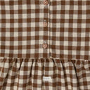 ★30%OFF★organic zoo オーガニックズー Chestnut Gingham Gather Dress 13GHGDOZ