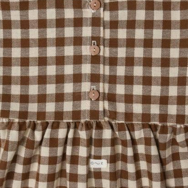 ★30%OFF★organic zoo オーガニックズー Chestnut Gingham Gather Dress 13GHGDOZ