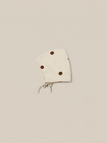 organic zoo オーガニックズー Undyed Cotton Dots Pixie Bonnet 15UDPIXIE