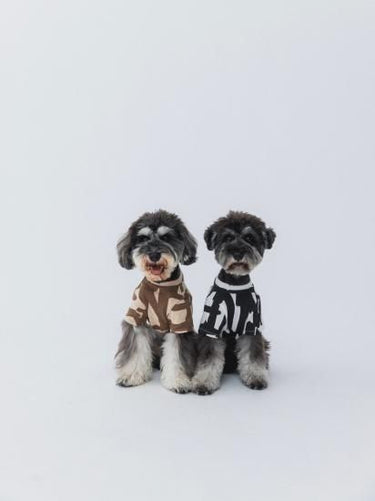 ★nunuforme DOG★nunuforme ヌヌフォルム inuT(ビックロゴ) OffWhite×Black inuinu-001-002