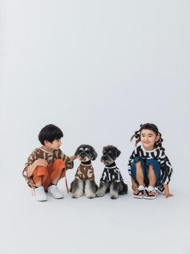 ★nunuforme DOG★nunuforme ヌヌフォルム inuT(ビックロゴ) OffWhite×Black inuinu-001-002