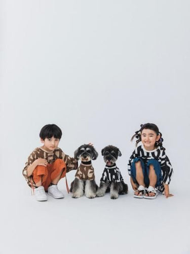 ★nunuforme DOG★nunuforme ヌヌフォルム inuT(ビックロゴ) OffWhite×Black inuinu-001-002