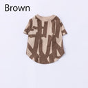 ★nunuforme DOG★nunuforme ヌヌフォルム inuT(ビックロゴ) Brown×Brown inuinu-001-002
