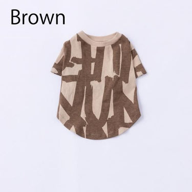 ★nunuforme DOG★nunuforme ヌヌフォルム inuT(ビックロゴ) Brown×Brown inuinu-001-002