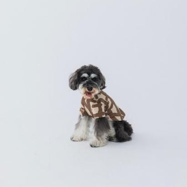 ★nunuforme DOG★nunuforme ヌヌフォルム inuT(ビックロゴ) Brown×Brown inuinu-001-002
