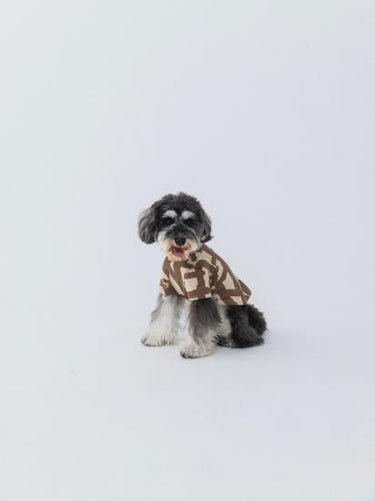 ★nunuforme DOG★nunuforme ヌヌフォルム inuT(ビックロゴ) Brown×Brown inuinu-001-002