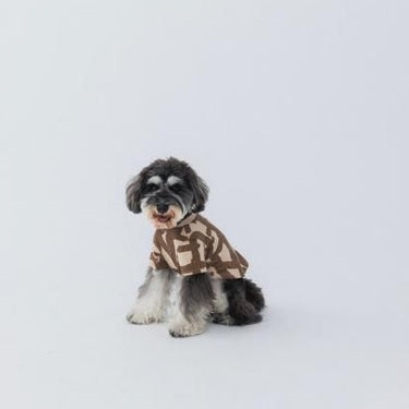 ★nunuforme DOG★nunuforme ヌヌフォルム inuT(ビックロゴ) Brown×Brown inuinu-001-002