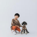 ★nunuforme DOG★nunuforme ヌヌフォルム inuT(ビックロゴ) Brown×Brown inuinu-001-002