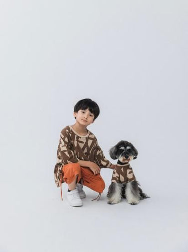 ★nunuforme DOG★nunuforme ヌヌフォルム inuT(ビックロゴ) Brown×Brown inuinu-001-002