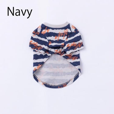 ★nunuforme DOG★nunuforme ヌヌフォルム inuT(NUNUボーダー) Navy×Orange inuinu-001-001