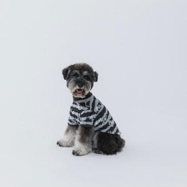 ★nunuforme DOG★nunuforme ヌヌフォルム inuT(NUNUボーダー) Black×White inuinu-001-001
