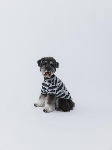★nunuforme DOG★nunuforme ヌヌフォルム inuT(NUNUボーダー) Black×White inuinu-001-001