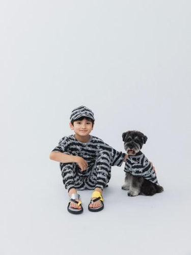 ★nunuforme DOG★nunuforme ヌヌフォルム inuT(NUNUボーダー) Black×White inuinu-001-001