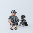 ★nunuforme DOG★nunuforme ヌヌフォルム inuT(NUNUボーダー) Black×White inuinu-001-001