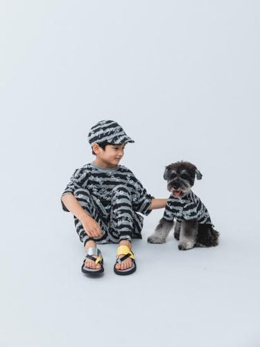 ★nunuforme DOG★nunuforme ヌヌフォルム inuT(NUNUボーダー) Black×White inuinu-001-001