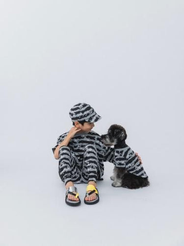 ★nunuforme DOG★nunuforme ヌヌフォルム inuT(NUNUボーダー) Black×White inuinu-001-001