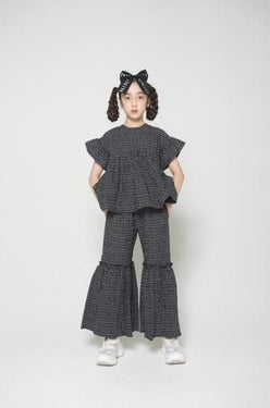 ★入荷済み★2025SS★UNIONINI ユニオニーニ flower shirring blouse black　BL-024