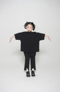 ★2025SS★UNIONINI ユニオニーニ cut-out long pants black PT-113