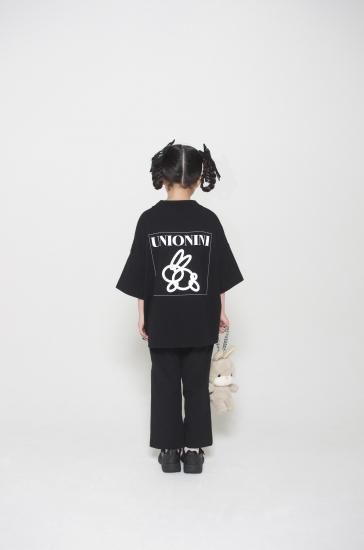 ★2025SS★UNIONINI ユニオニーニ cut-out long pants black PT-113
