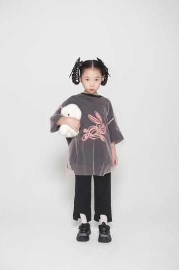 ★入荷済み★2025SS★UNIONINI ユニオニーニ rabbit tee black CS-049