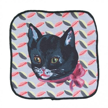 NathalieLete ナタリーレテ Mini Hand towel Black cat 510852