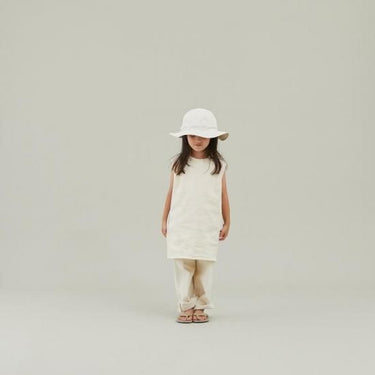 ★入荷済み★2025SS★MOUN TEN. マウンテン denim nosleeve tunic (organic cotton) ecru MS37-1723