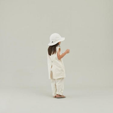 ★入荷済み★2025SS★MOUN TEN. マウンテン denim nosleeve tunic (organic cotton) ecru MS37-1723