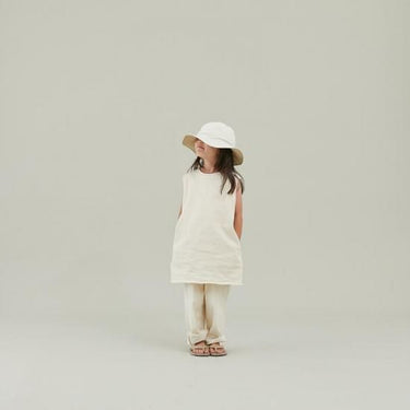★入荷済み★2025SS★MOUN TEN. マウンテン denim nosleeve tunic (organic cotton) ecru MS37-1723