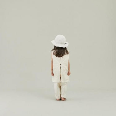 ★入荷済み★2025SS★MOUN TEN. マウンテン denim nosleeve tunic (organic cotton) ecru MS37-1723