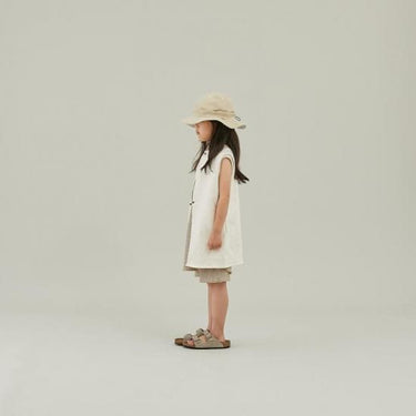 ★入荷済み★2025SS★MOUN TEN. マウンテン denim nosleeve tunic (organic cotton) ecru MS37-1723