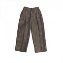 ★入荷済み★2025SS★MOUN TEN. マウンテン linen blend 1tuck wide pants brown stripes MP94-1728