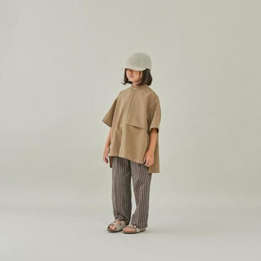 ★入荷済み★2025SS★MOUN TEN. マウンテン linen blend 1tuck wide pants brown stripes MP94-1728