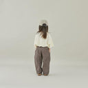 ★入荷済み★2025SS★MOUN TEN. マウンテン linen blend 1tuck wide pants brown stripes MP94-1728