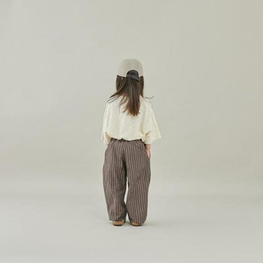 ★入荷済み★2025SS★MOUN TEN. マウンテン linen blend 1tuck wide pants brown stripes MP94-1728