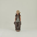 ★入荷済み★2025SS★MOUN TEN. マウンテン linen blend 1tuck wide pants brown stripes MP94-1728