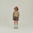 ★入荷済み★2025SS★MOUN TEN. マウンテン linen blend shorts brown stripes MP95-1729