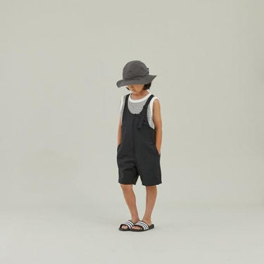 ★入荷済み★2025SS★MOUN TEN. マウンテン stretch nylon salopette (re-nylon) black MP48-1733