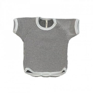 ★入荷済み★2025SS★MOUN TEN. マウンテン bicolor waffle raglan T(for baby) ecru x charcoal BT02-0101