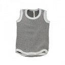 ★入荷済み★2025SS★MOUN TEN. マウンテン bicolor waffle tanktop(for baby) ecru x charcoal BT04-0102