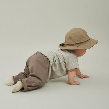 ★入荷済み★2025SS★MOUN TEN. マウンテン stretch nylon easy pants(for baby) mocha BP03-0105