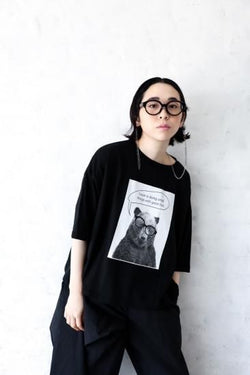 ★kihanan春の特注Tシャツ★michirico ミチリコ MR25SS-Kihanan limited T Black(kids/womens)