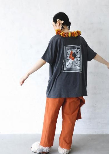 ★入荷済み★2025SS★michirico ミチリコ Frame T ダークモクグレー MR25SS-02(kids/adult)