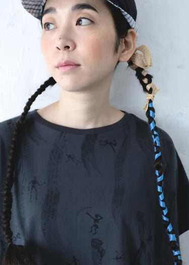 ★入荷済み★2025SS★michirico ミチリコ My dear Mexico BigT チャコール MR25SS-13(kids /adult)