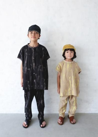 ★入荷済み★2025SS★michirico ミチリコ My dear Mexico TEX pants ブラック MR25SS-16(kids)