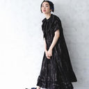 ★入荷済み★2025SS★michirico ミチリコ My dear Mexico TEX dress ブラック MR25SS-19(adult)