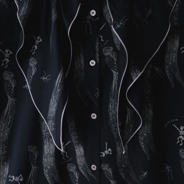 ★入荷済み★2025SS★michirico ミチリコ My dear Mexico TEX dress ブラック MR25SS-19(adult)