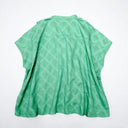 ★入荷済み★2025SS★michirico ミチリコ Embroidery pattern shirts コバルトグリーン MR25SS-22(adult)