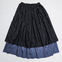 ★2025SS★michirico ミチリコ Embroidery pattern layered skirts ブラック MR25SS-23(adult)