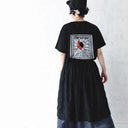 ★2025SS★michirico ミチリコ Embroidery pattern layered skirts ブラック MR25SS-23(adult)