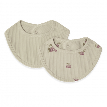 garbo&friends ガルボアンドフレンズ Prune Green Rib Jersey Bib 2pcs GF33942252-7800-641GL